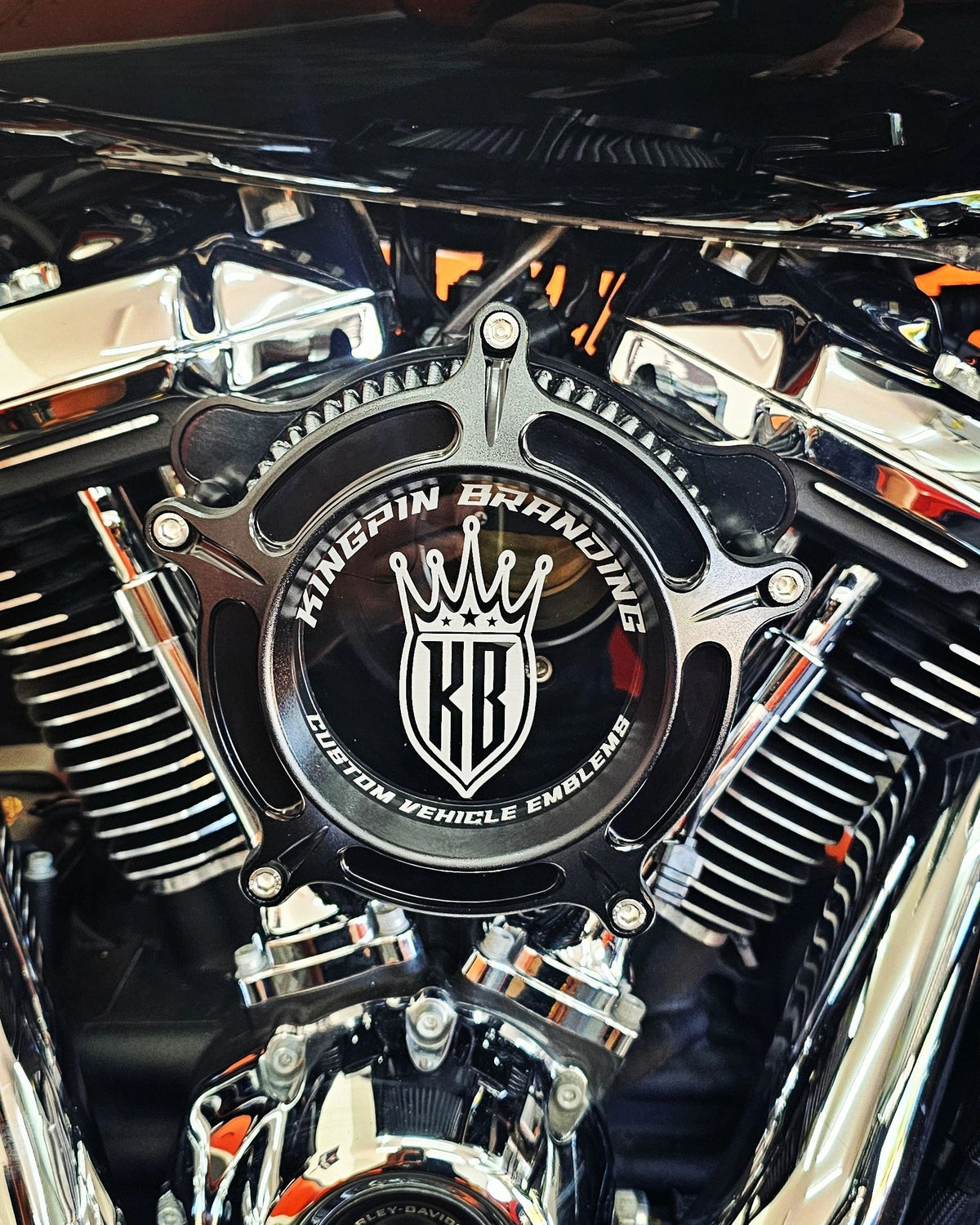 Custom air cleaner cover for TRASK