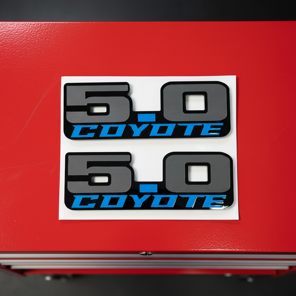 Mustang Fox Body 5.0 Coyote Emblem (Pair)