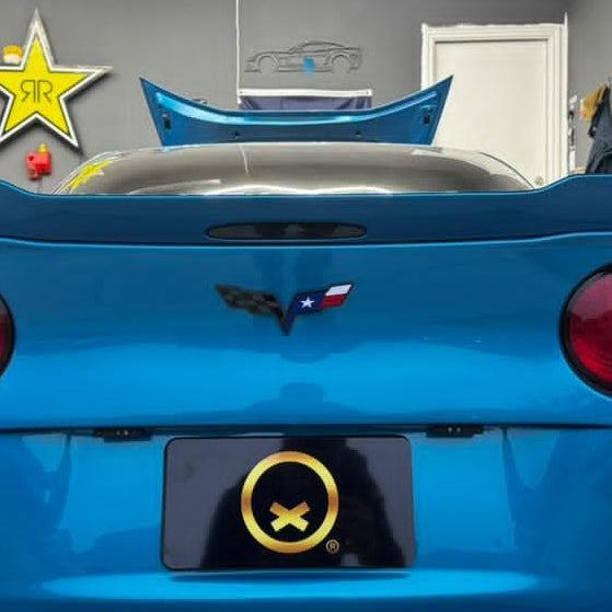 C6 texas flag Emblems