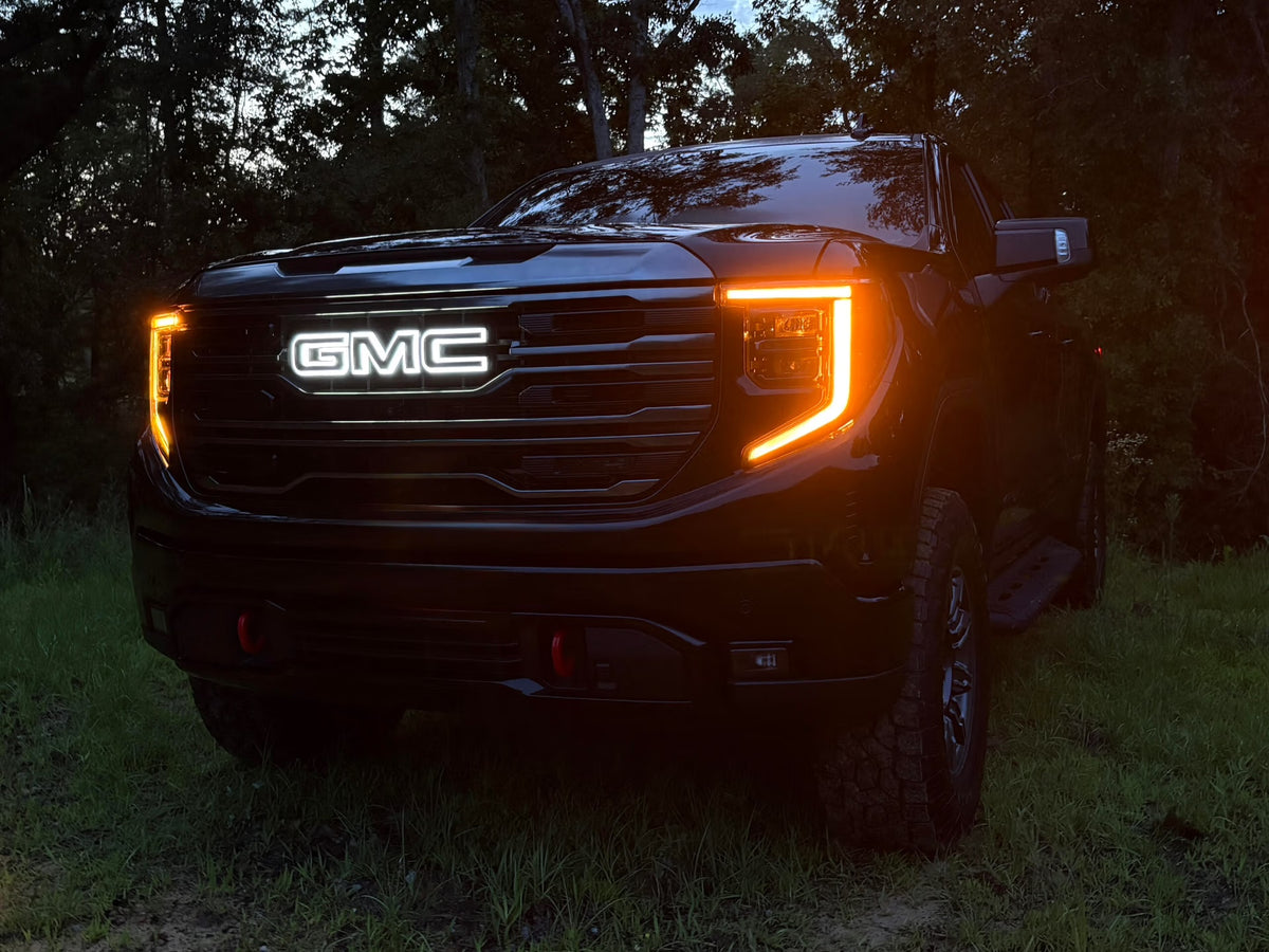 GMC white emblem