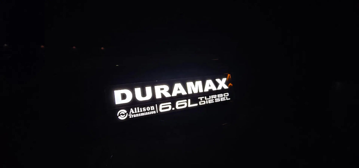 Sierra HD illuminated fender badge