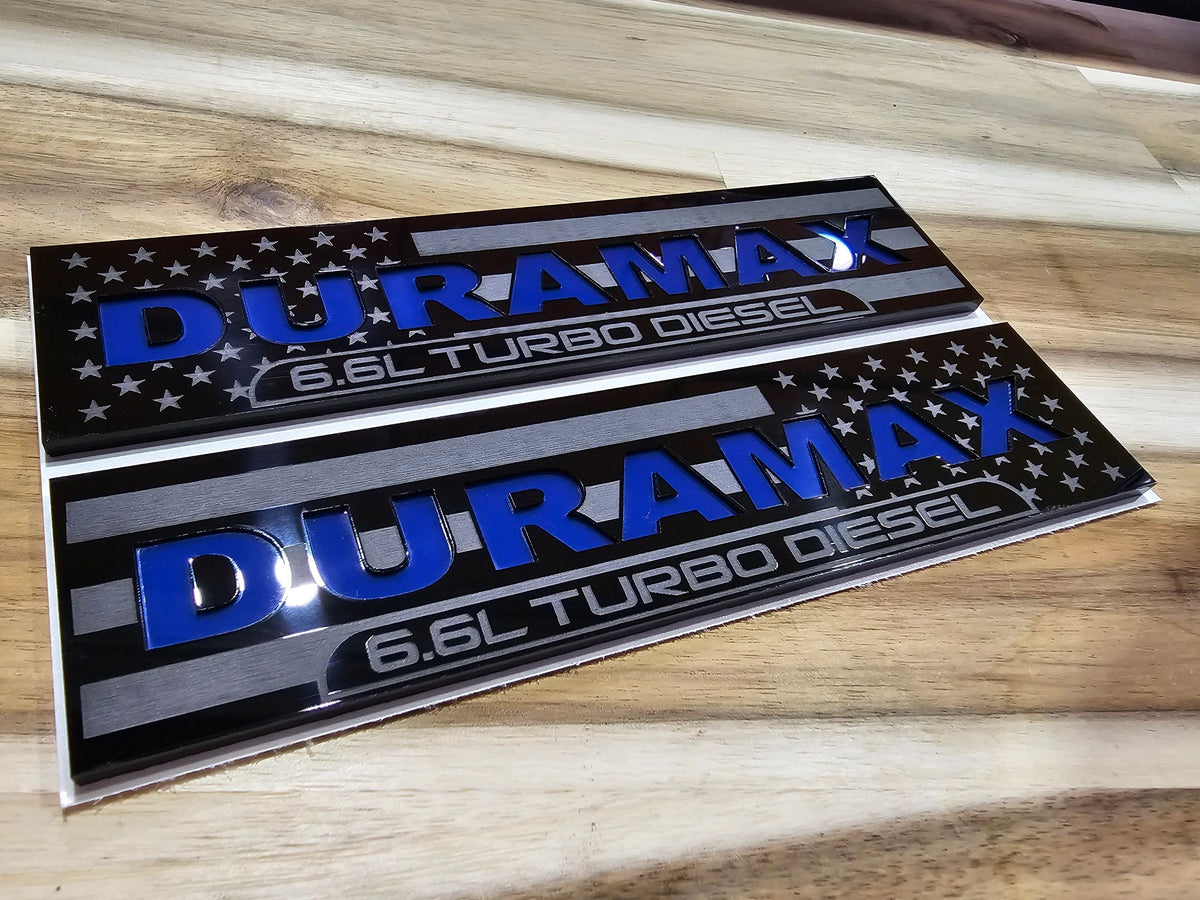 2020-2026 GMC 2500/3500 Duramax fender insert over American flag