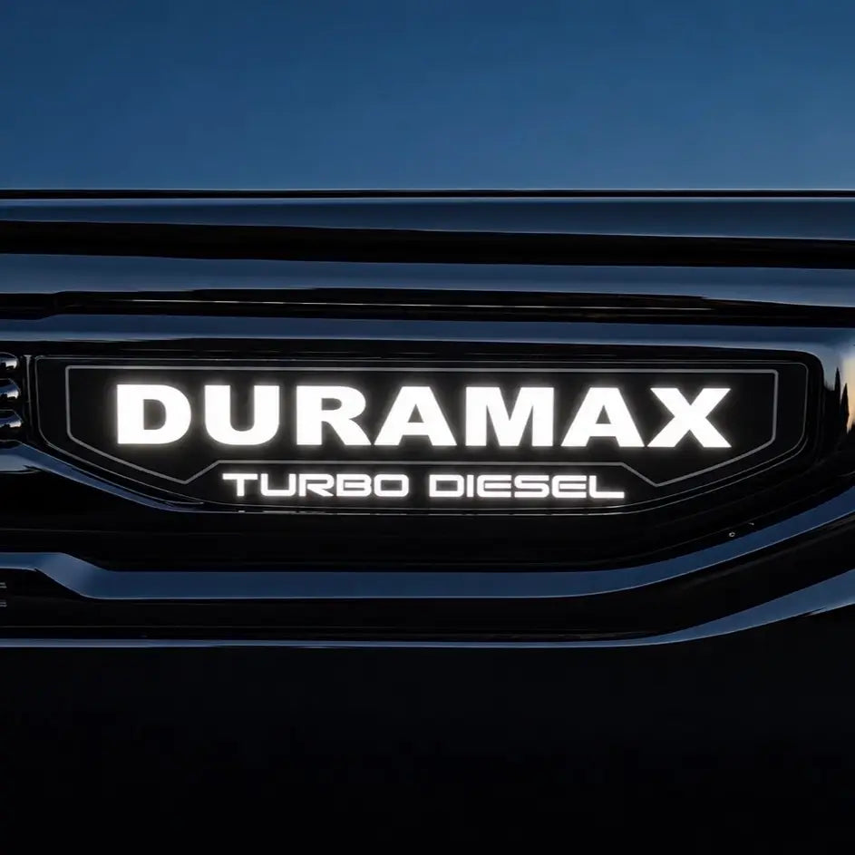 sierra 1500 duramax light up fender badge