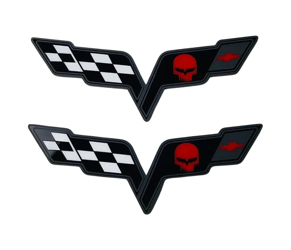 C6 Corvette Jake Flag Emblems