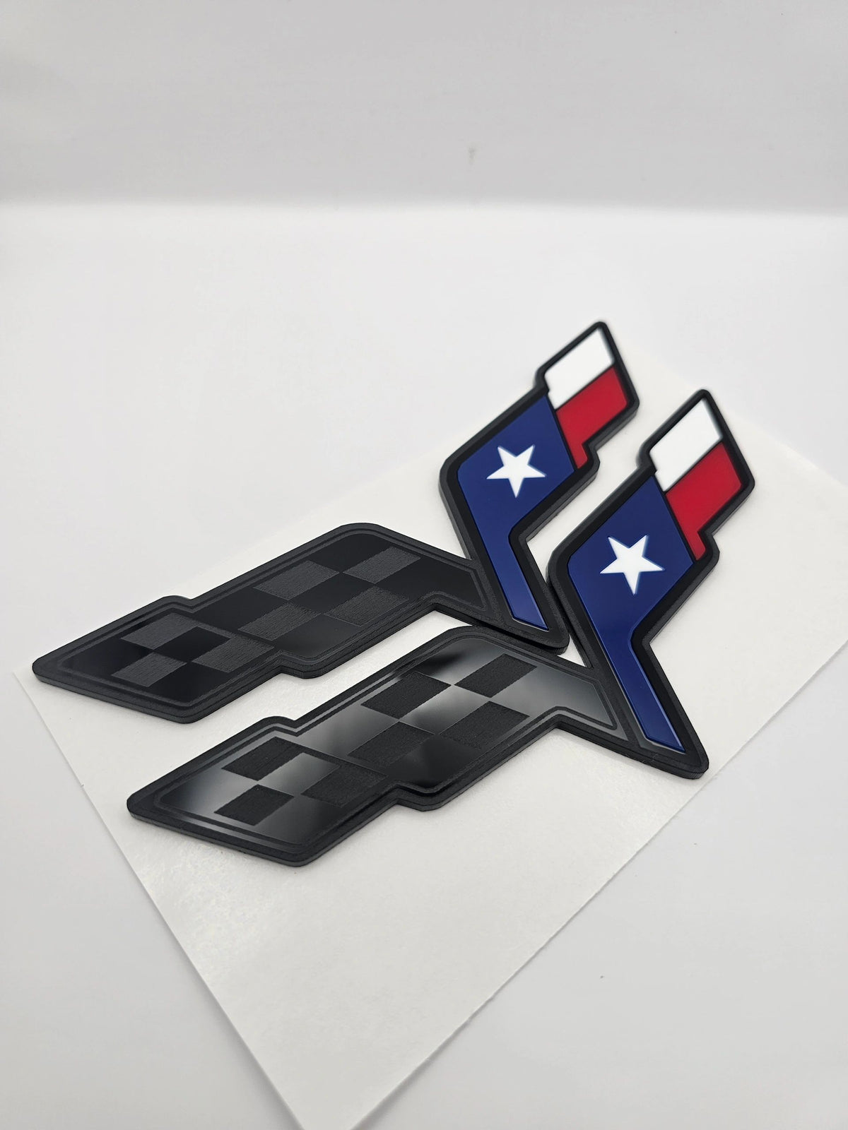 C6 texas flag Emblems