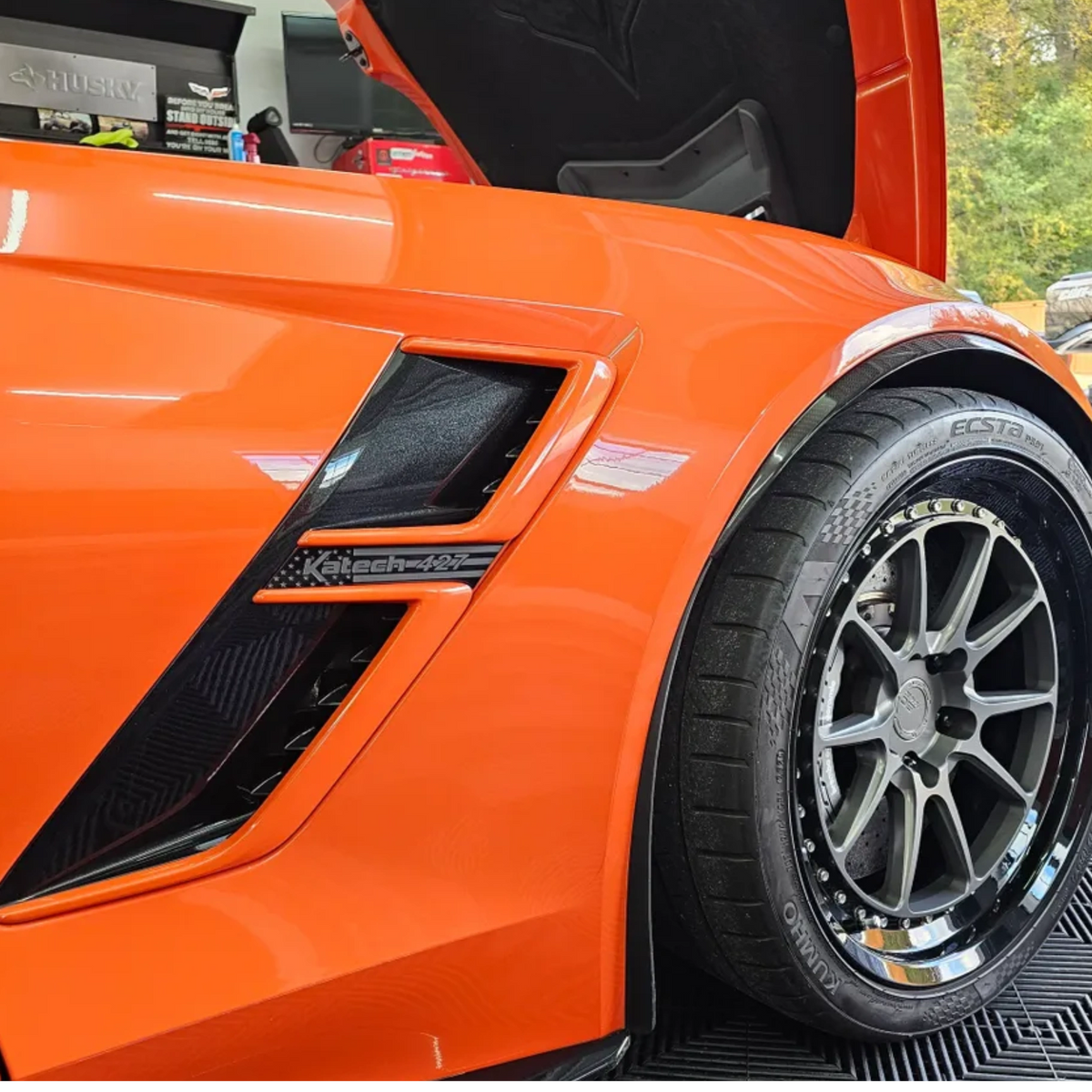 C7 Grand Sport custom Fender emblem with YOUR TXT