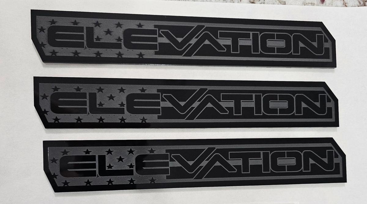 GMC Sierra 1500 Elevation emblems American flag