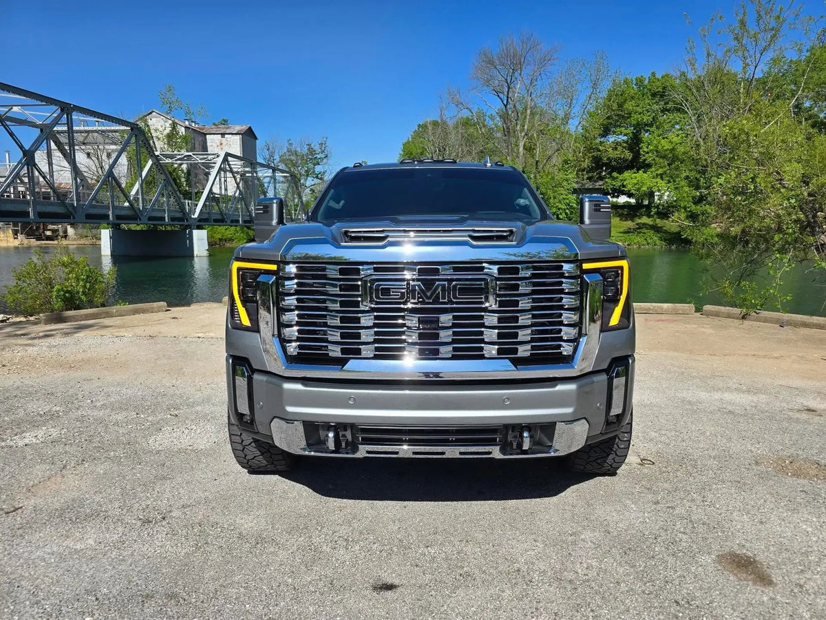 gmc sierra 2500 with amber lights