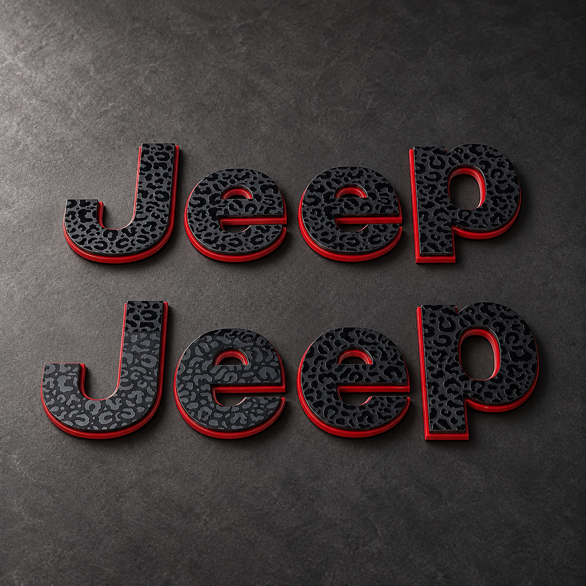 leopard print Jeep Fender Badge 2018-2025 Jeep Wrangler JL and 2020-2025 Jeep Gladiator JT