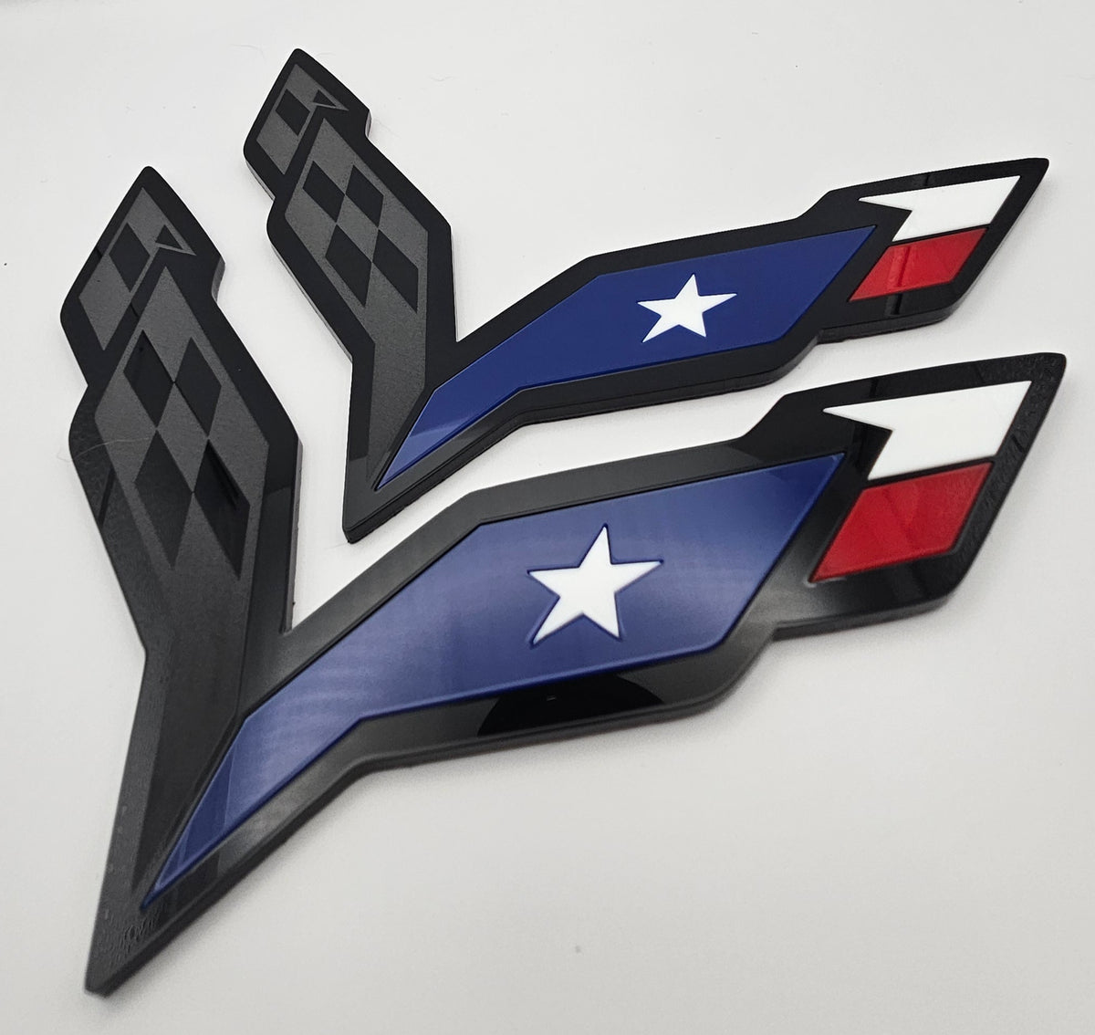 C7 Corvettes Texas emblems