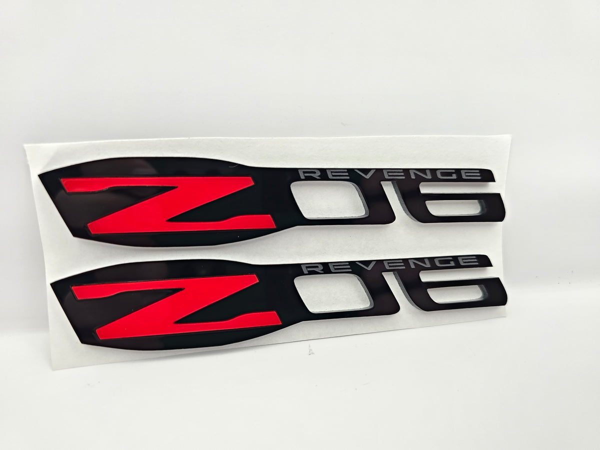 C6 Z06 emblems. Multiple colors available