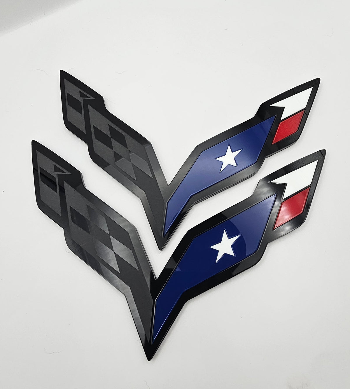 C7 Corvettes Texas emblems