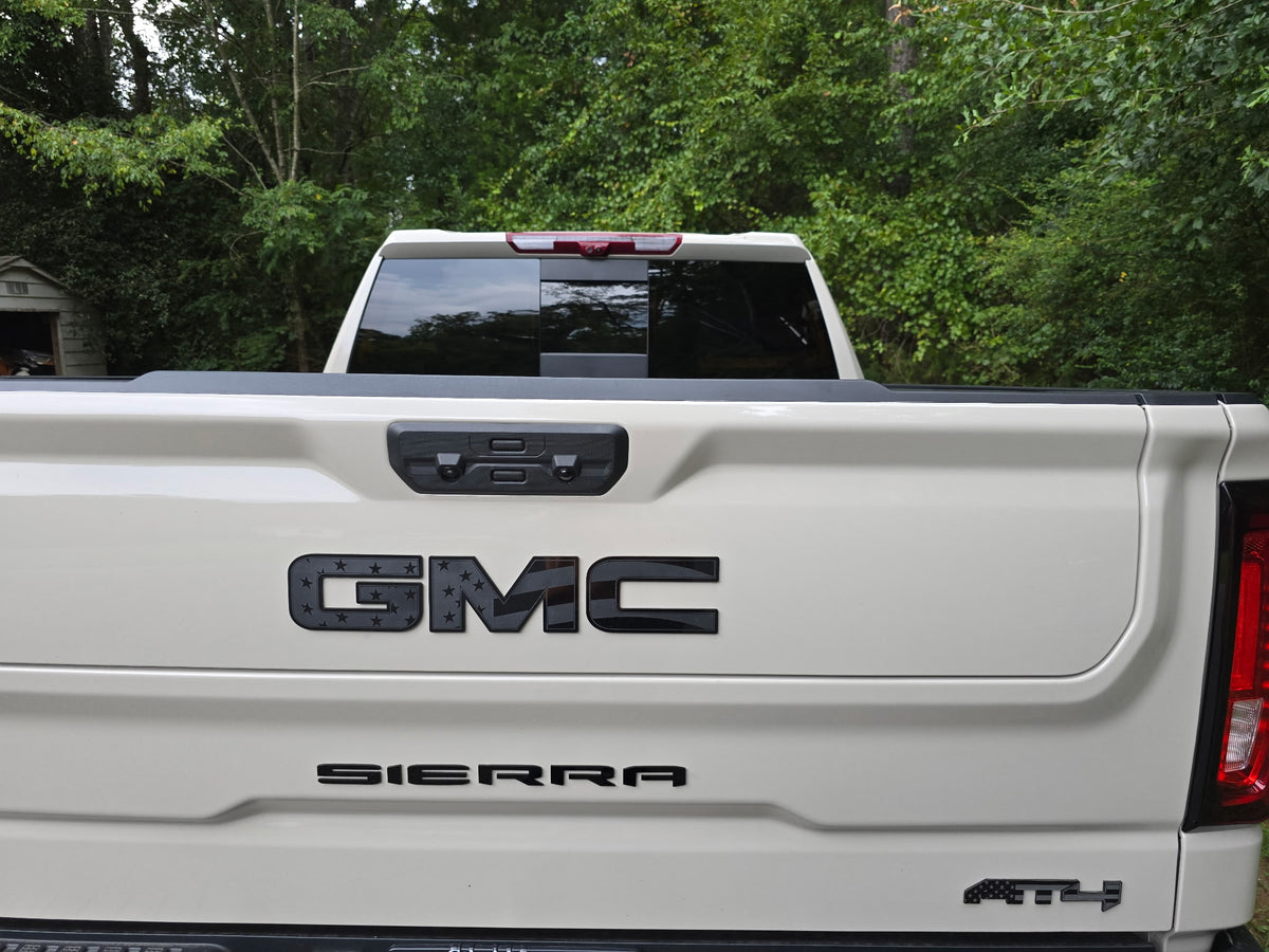 2020-2026 GMC Sierra/ Yukon / Canyon. AT4 American Flag Emblems (Set of 3) Optional Lower Grille Emblem (1)