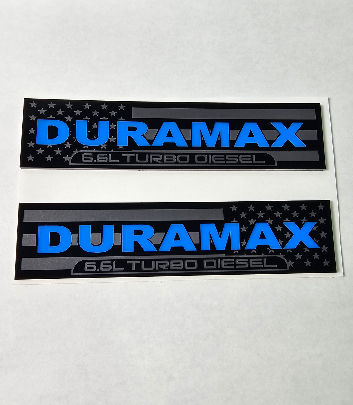 2020-2026 GMC 2500/3500 Duramax fender insert over American flag