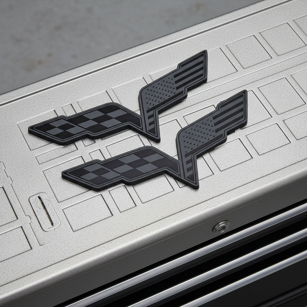 American flag C6 emblems ( pair)