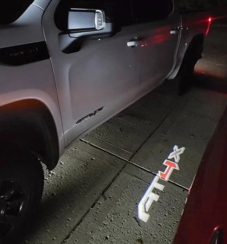 AT4X puddle lights by venom trucks